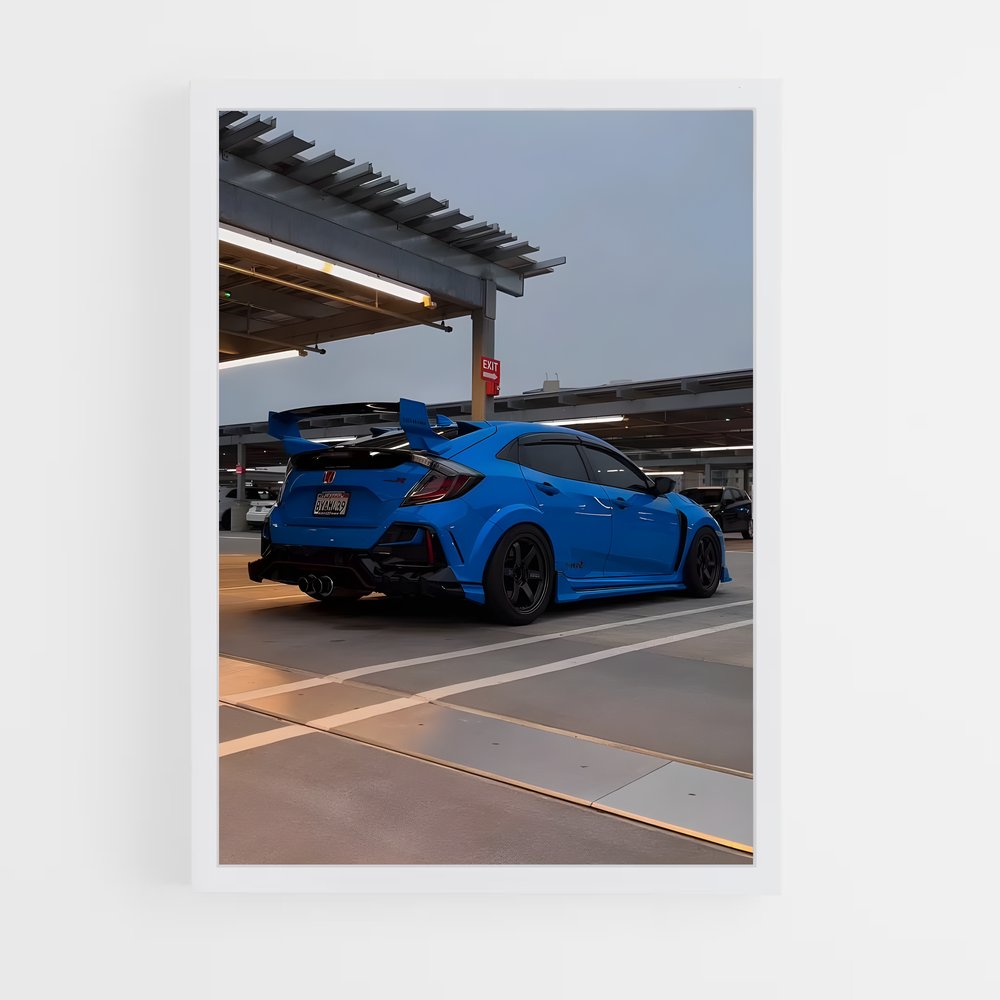 Poster Turbo City – affiche Honda (vue 3)
